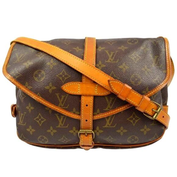 ⭐🔥AUTHENTIC🔥⭐Louis Vuitton Monogram Saumur 30 Crossbody bag - Picture 3 of 11